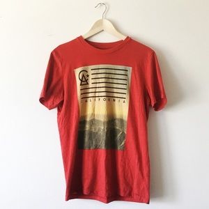 Red California Graphic Tee